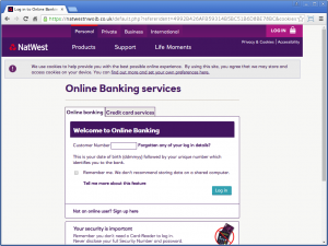 NatWest phishing site