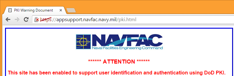 A U.S. Navy .mil website, which uses a SHA-1 signed certificate issued earlier this year.