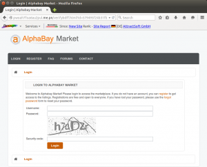 Dark Wars: A phishing site impersonating the AlphaBay Market