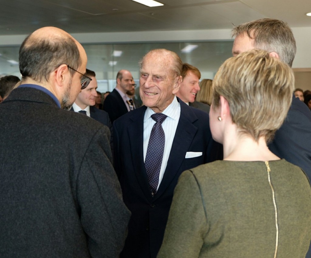 HRH the Duke of Edinburgh asks how it works