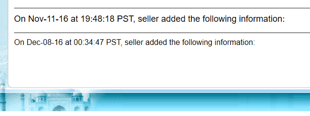 The malicious script (not visible) was added on 8 December 2016, and eBay continued to serve it for a month and a half.