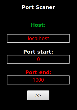 Port scanner options from a web shell