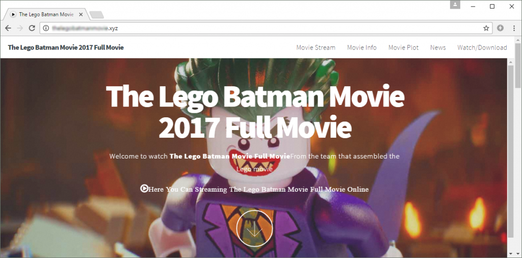 This .xyz domain (which contains both "lego" and "batman" in its name) has clearly been registered in bad faith, as it offers free access to a pirated copy of The LEGO Batman Movie.