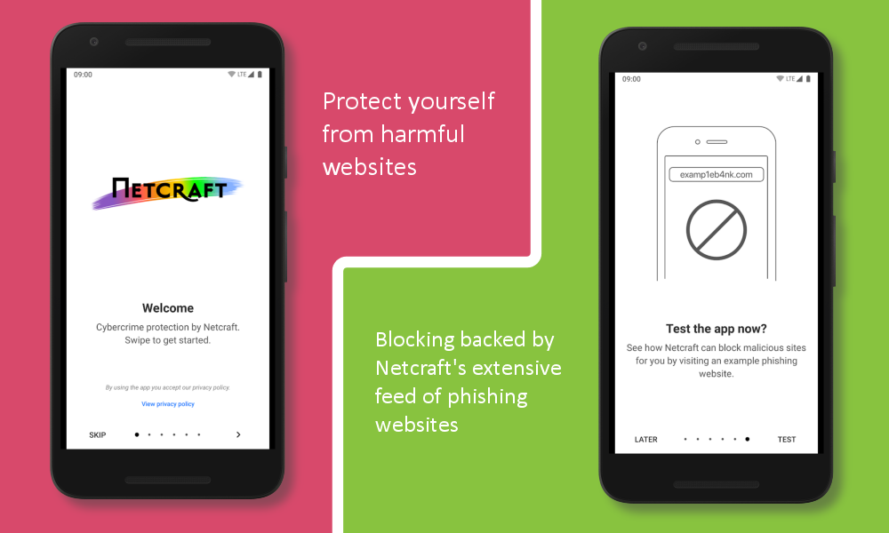 Protect yourself from harmful websites; Blocking backed by Netcraft's extensive feed of phishing websites.