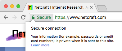 "Secure" vs. "Private" in Google Chrome