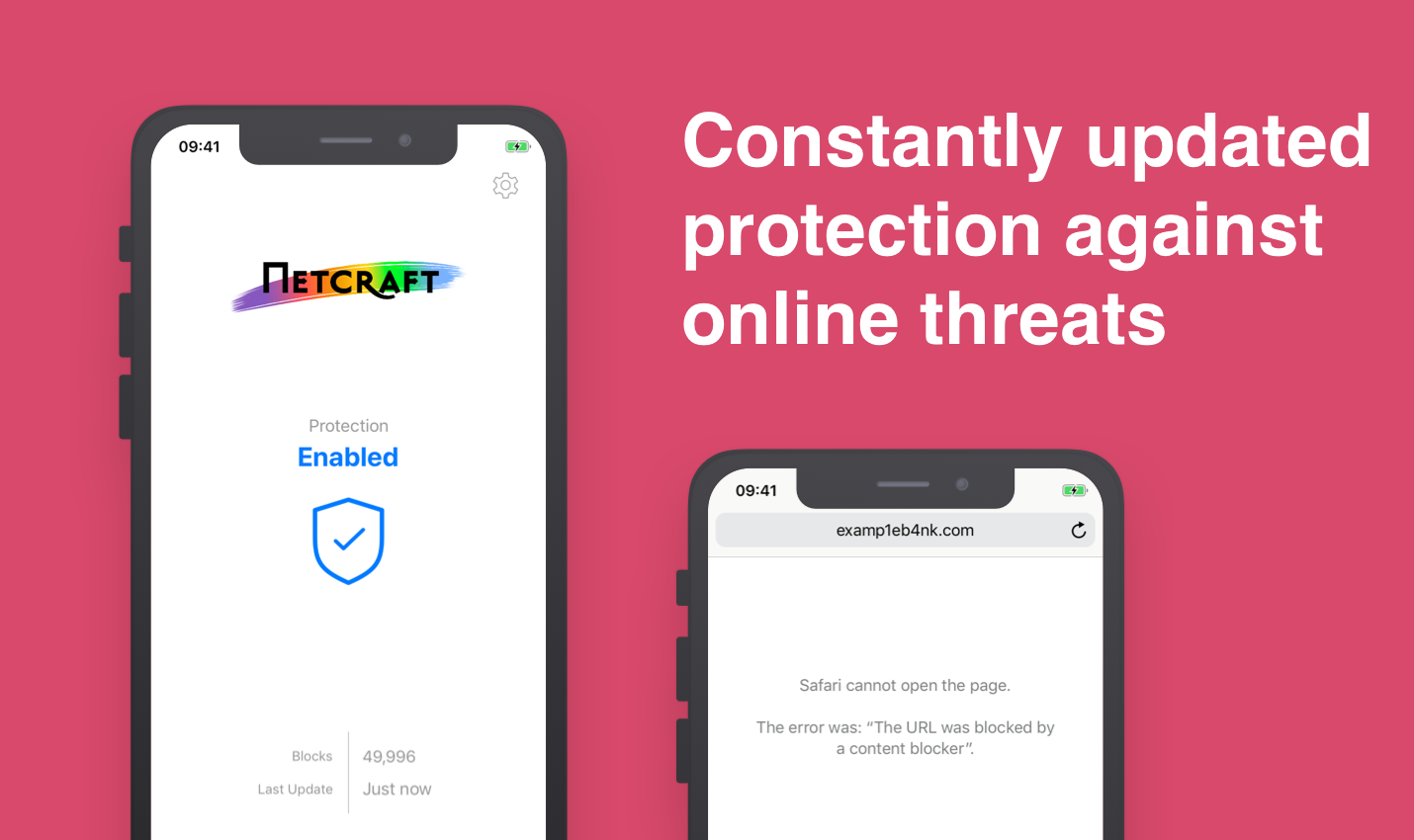 Constantly updated protection against online threats