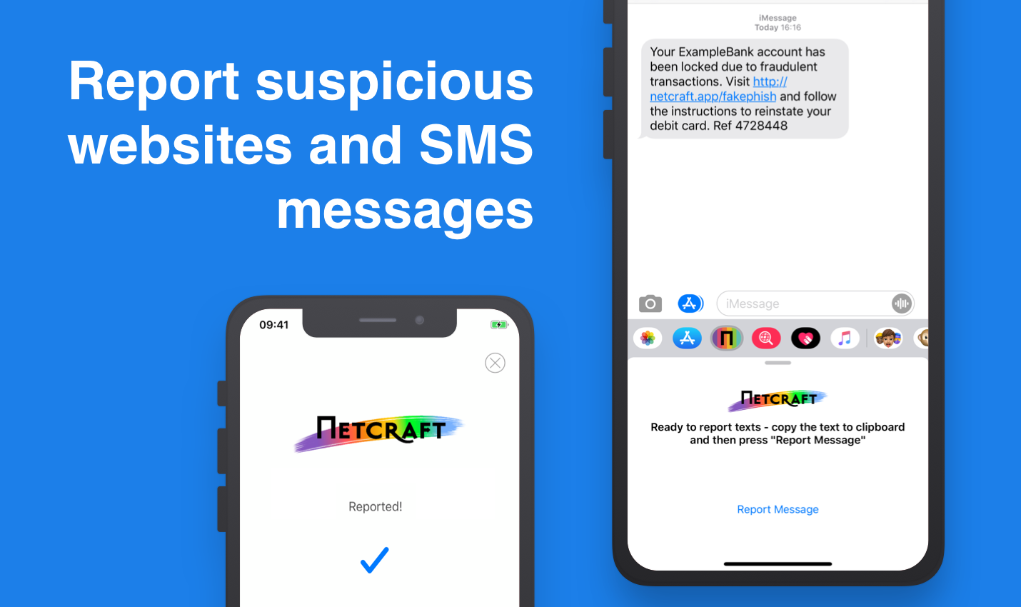 Report suspicious websites and SMS messages