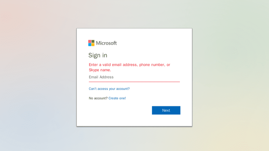 Phishing site healthme[.]ai, mimicking a Microsoft login page